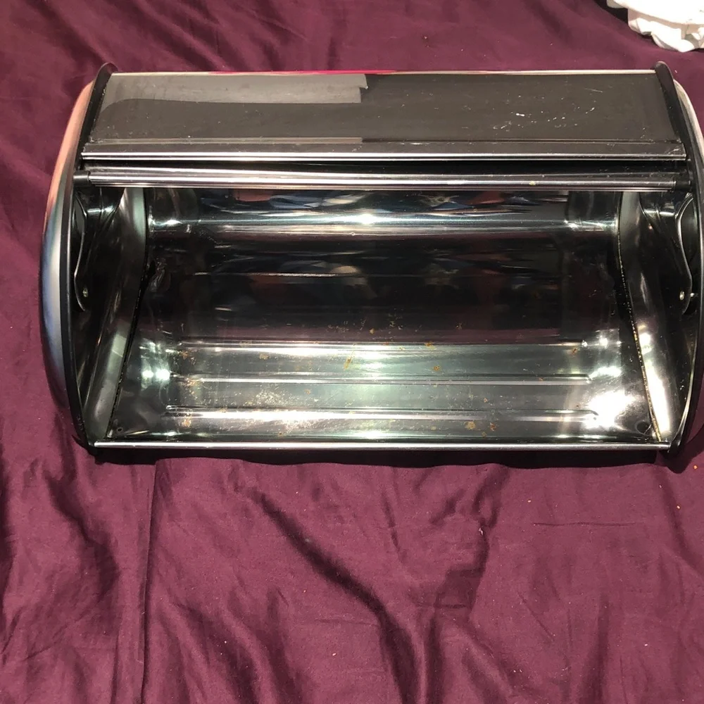Simpli-Magic Silver Bread Box